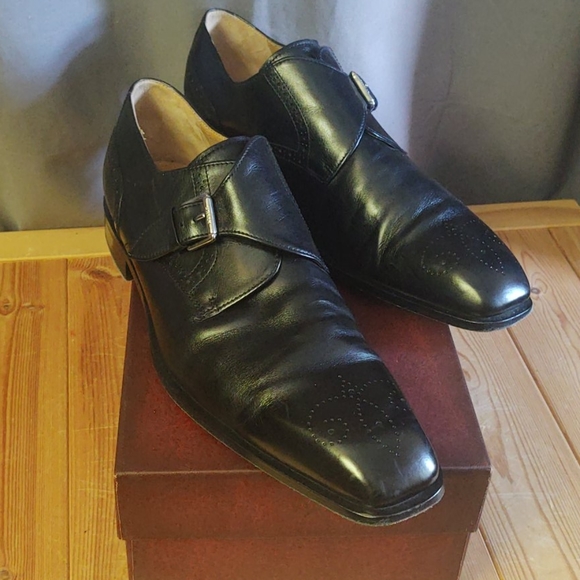 Bally Monk Strap Broguing toe box 11.5 EEE - Picture 16 of 16